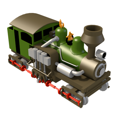steam train locomotive model